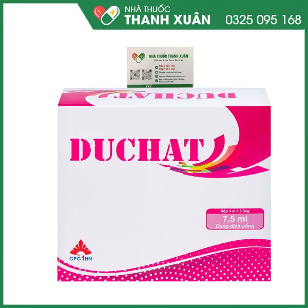 Duchat - Dự phòng trong trường hợp thiếu vitamin và các acid amin thiết yếu trong giai đoạn tăng trưởng